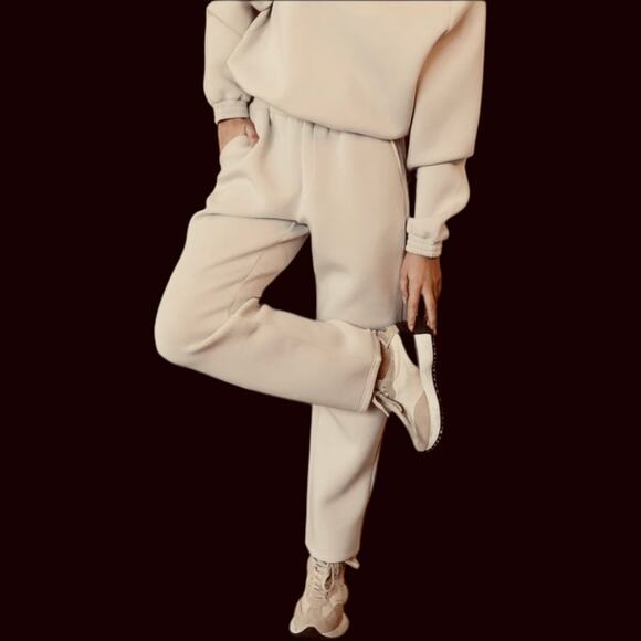 NWOT Böhme (Bohme) PARKER Sweatpants In Bone / Cream Size Medium - Picture 1 of 10